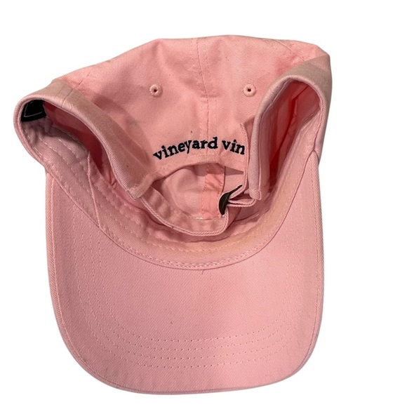 Vineyard Vines Women’s Classic Logo Baseball Hat Adjustable Flamingo Pink - Picture 4 of 5